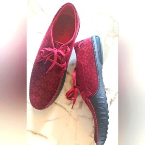 Brix Stylish Chic Men's Red Wine Dress/Casual Shoe, Size 10.5